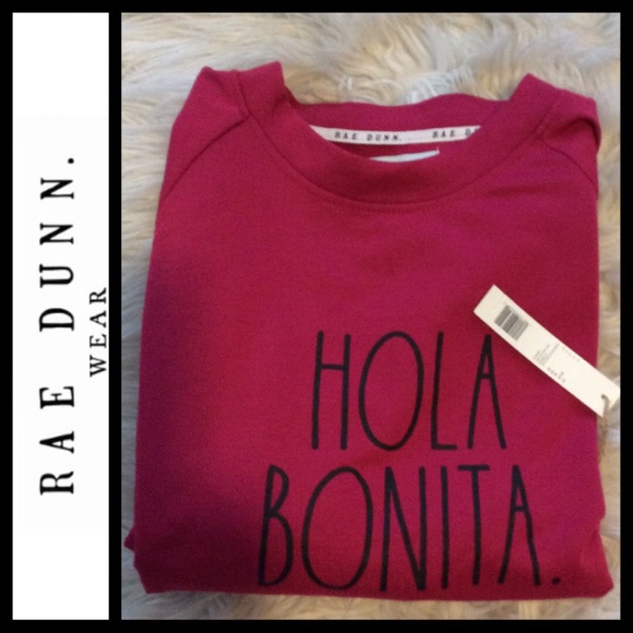 Rae Dunn Tops - NWT Rae Dunn “Hola Bonita” Sweatshirt